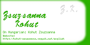 zsuzsanna kohut business card